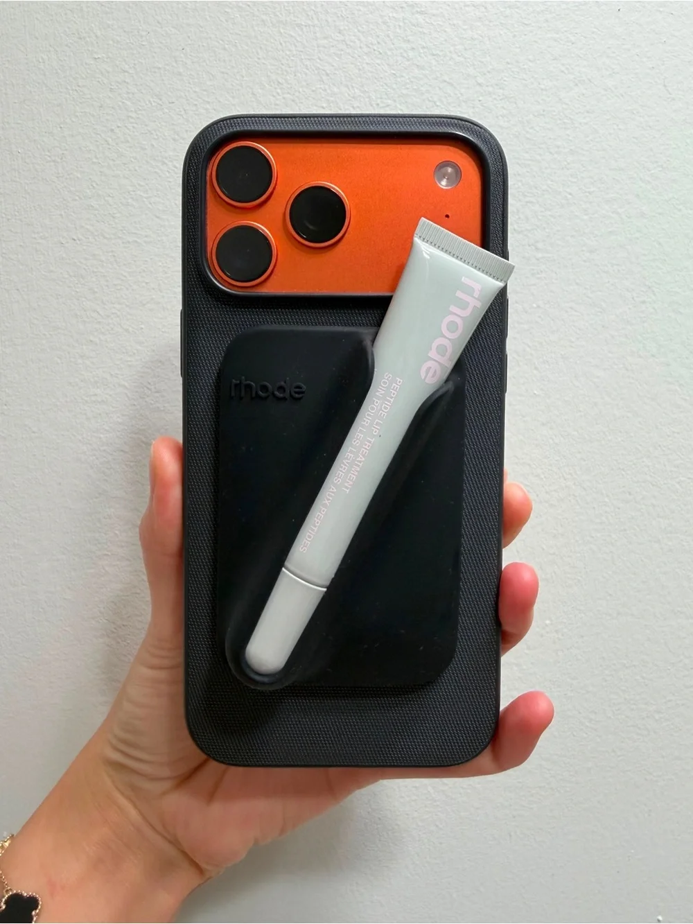 RHODE Black Snap-On Lip Case Phone Grip